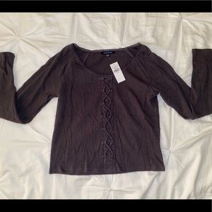 American Eagle Never Worn Gray Shirt